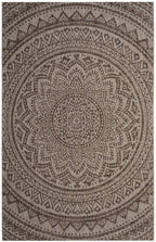 Safavieh Courtyard Collection 80.4' X 115.2' Beige/Brown Cy8734 Indoor/ Outside Waterproof Easy Cleansingpatio Backyard Mudroom Area Mat