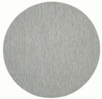 Safavieh Courtyard Collection Area Rug - 7'1 Round, Grey & Navy, Non-Shedding & Easy Care, Indoor/Outdoor & Washable-Ideal For P