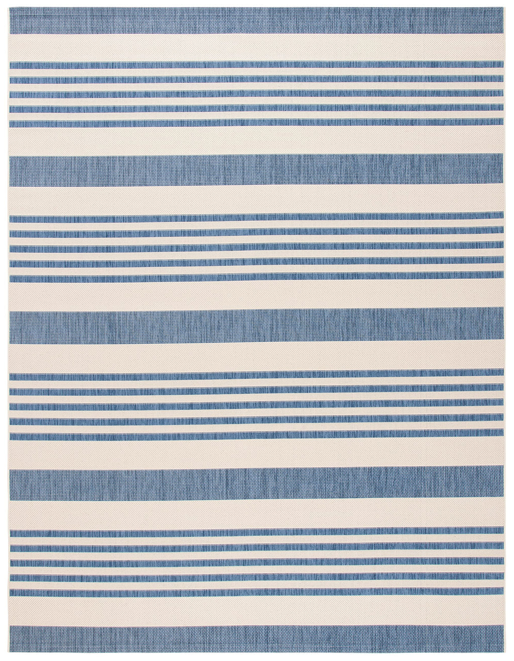Safavieh Courtyard Collection Area Rug - 9' X 12', Beige & Blue, Non-Shedding & Easy Care, Indoor/Outdoor & Washable-Ideal For P