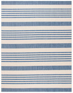 Safavieh Courtyard Collection Area Rug - 9' X 12', Beige & Blue, Non-Shedding & Easy Care, Indoor/Outdoor & Washable-Ideal For P