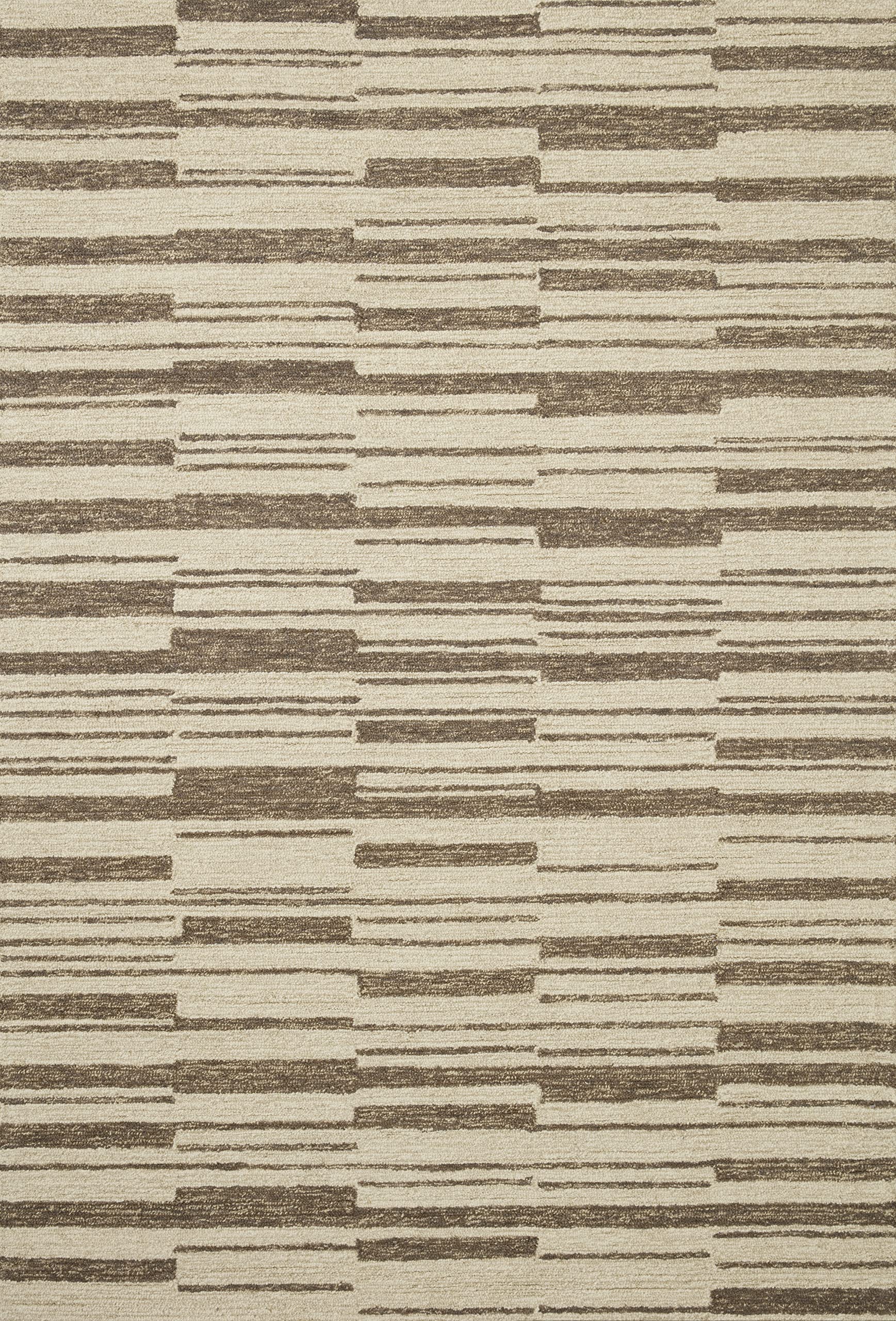 Loloi Chris Loves Julia X Polly Beige/Tobacco 2'-6'' X 7'-6'' Runner Rug