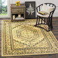 SAFAVIEH Adirondack Collection Accent Rug - 3 x 5, Gold & Black, Oriental Medallion Design, Non-Shedding & Easy Care, Ideal fo