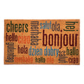 Notrax Multi-Lingual Hello, Vinyl-Backed Natural Coir Doormat, Entry Mat For Indoor Or Outdoor Use, 18'X30', C12 (C12S1830Hw)