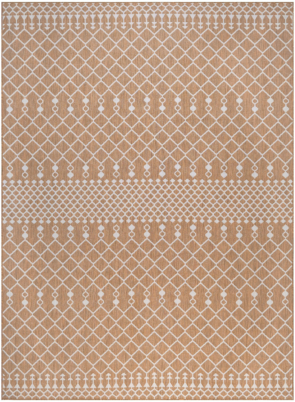 Nourison Positano Indoor/Outdoor Jute 8' X 10' Area Rug, Easy- Cleaning, Non Shedding, Bed Room, Living Room, Dining Room, Backyard, Deck, Patio (8X10)