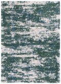 Safavieh Berber Shag Collection Accent Rug - 2' x 4', Green & Beige, Non-Shedding & Easy Care, 1.2-inch Thick Ideal for High Tra