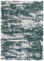 Safavieh Berber Shag Collection 5'3'' X 7'6'' Green/Beige Ber219Y Modern Abstract Non-Shedding 1.2-Inch Thick Living Room Dining