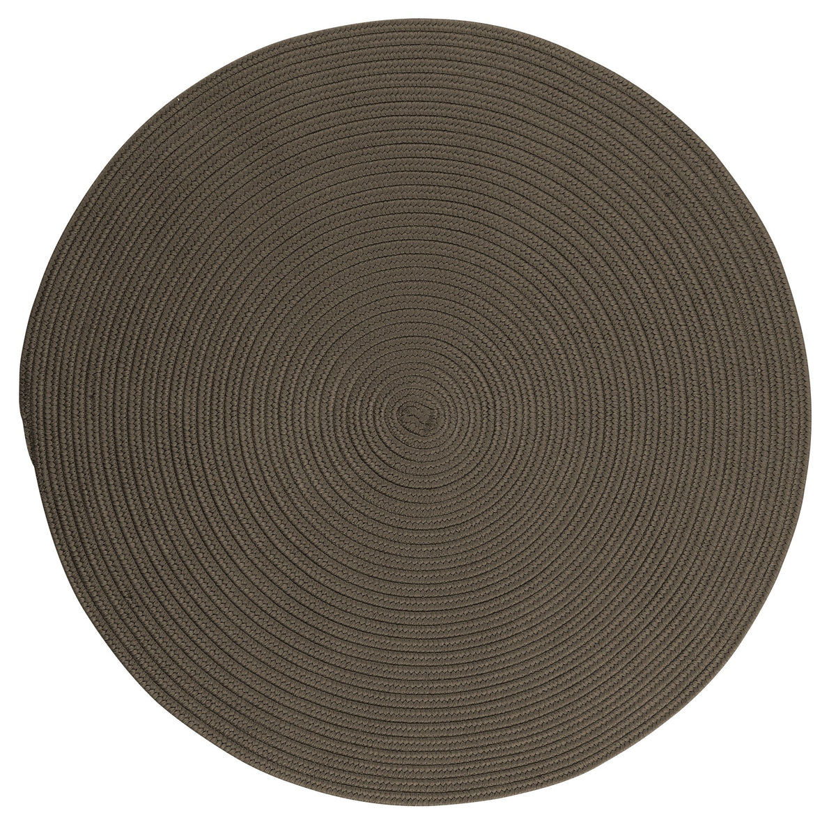 Boca Raton Polypropylene Round Rug 8&quot; X 8&quot; Gray