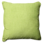 Pillow Perfect Pompeii Solid Indoor/Outdoor Floor Pillow Plush Fill, Weather And Fade Resistant, Floor - 25' X 25', Green,