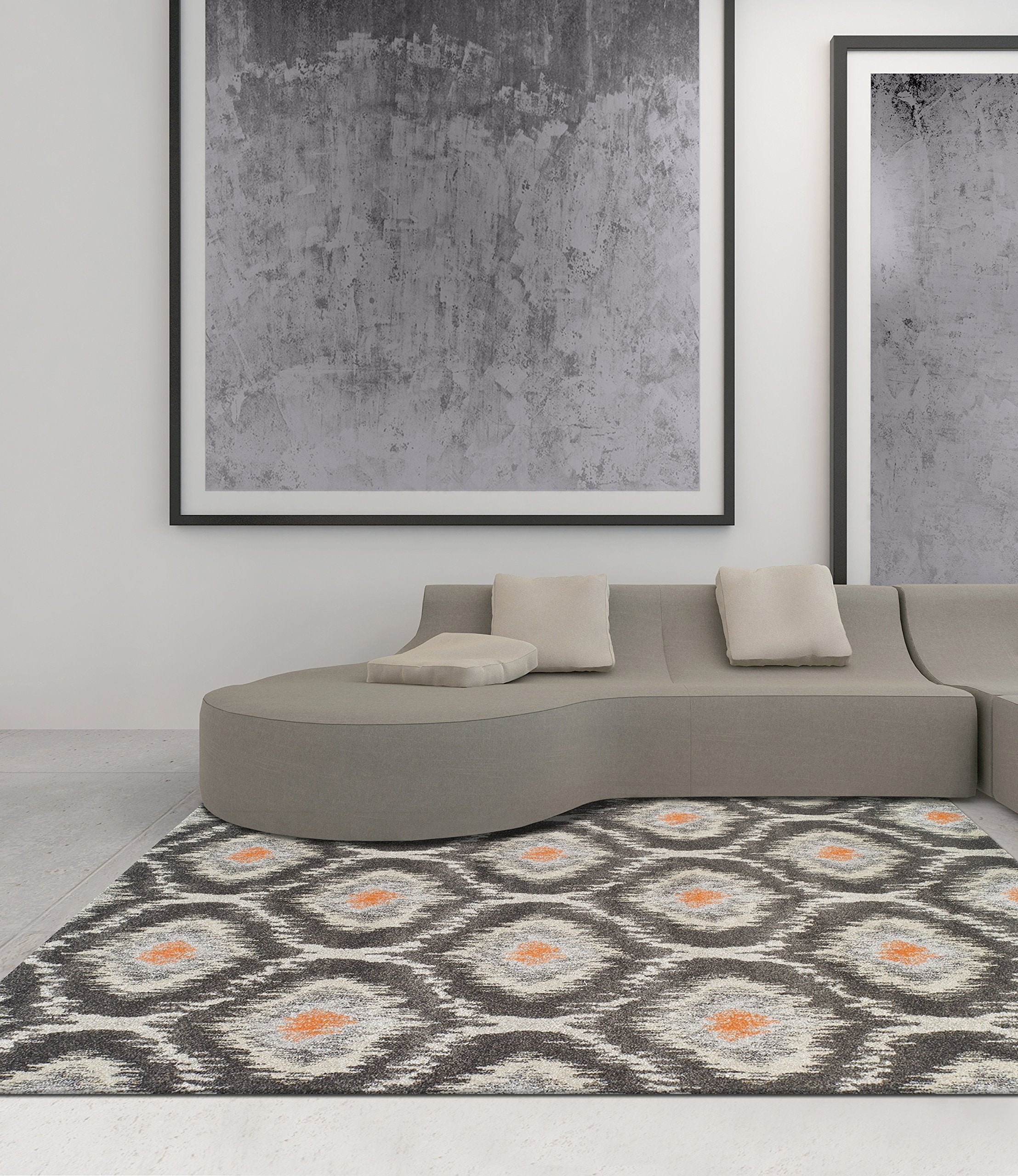 Dalyn Rugs Modern Greys Rug, 7'10&quot; X 10'7&quot;, Pewter