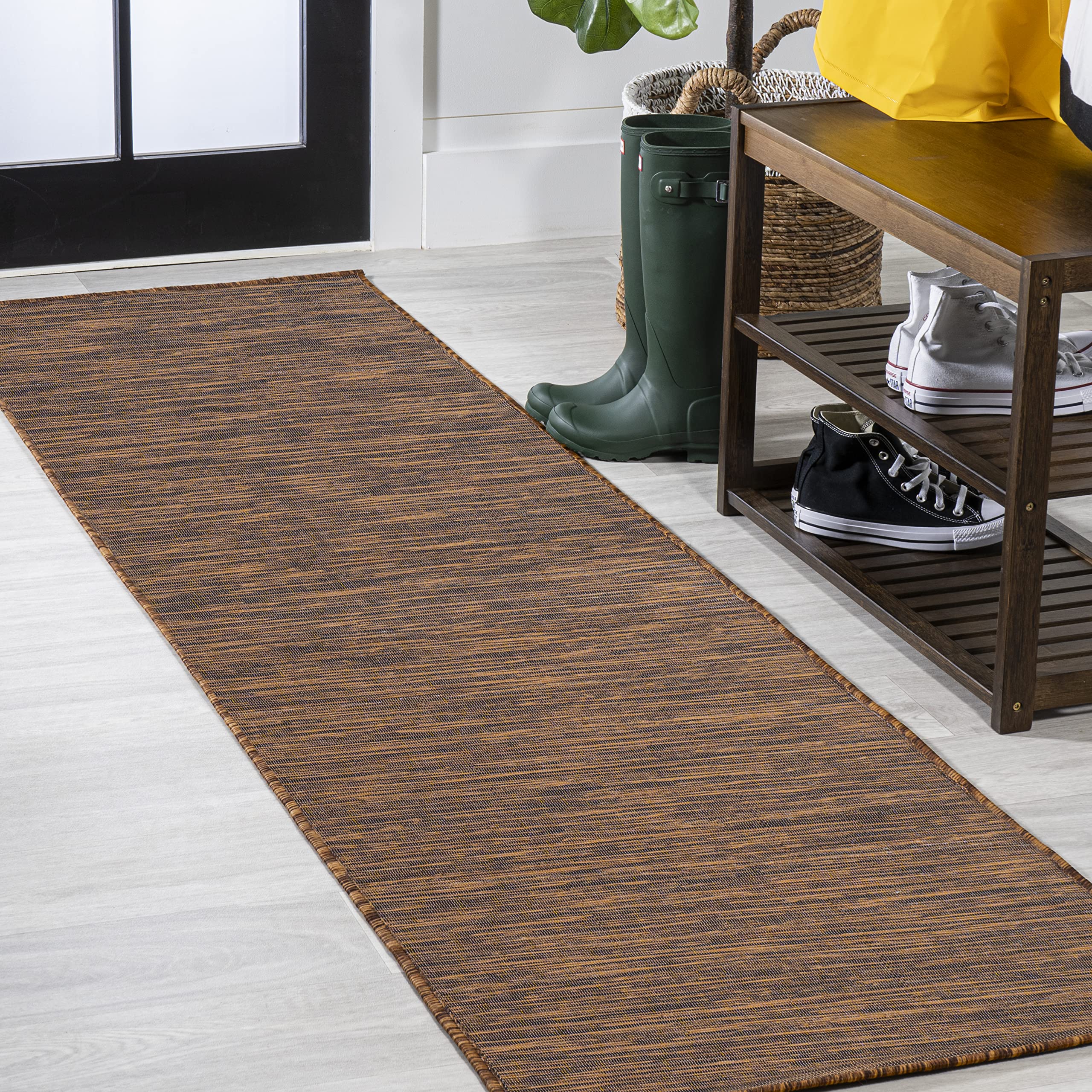 JONATHAN Y TSN100D-28 Ethan Modern Flatweave Solid Indoor/Outdoor Area-Rug, Casual, Contemporary, Coastal Easy-Cleaning,Bedroom,
