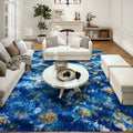 Addison Rugs Karina Akc47 Blue 5' X 7'6" Indoor Outdoor Area Rug, Easy Clean, Machine Washable, Non Shedding, Bedroom, Entry, Living Room, Dining Room, Kitchen, Patio Rug
