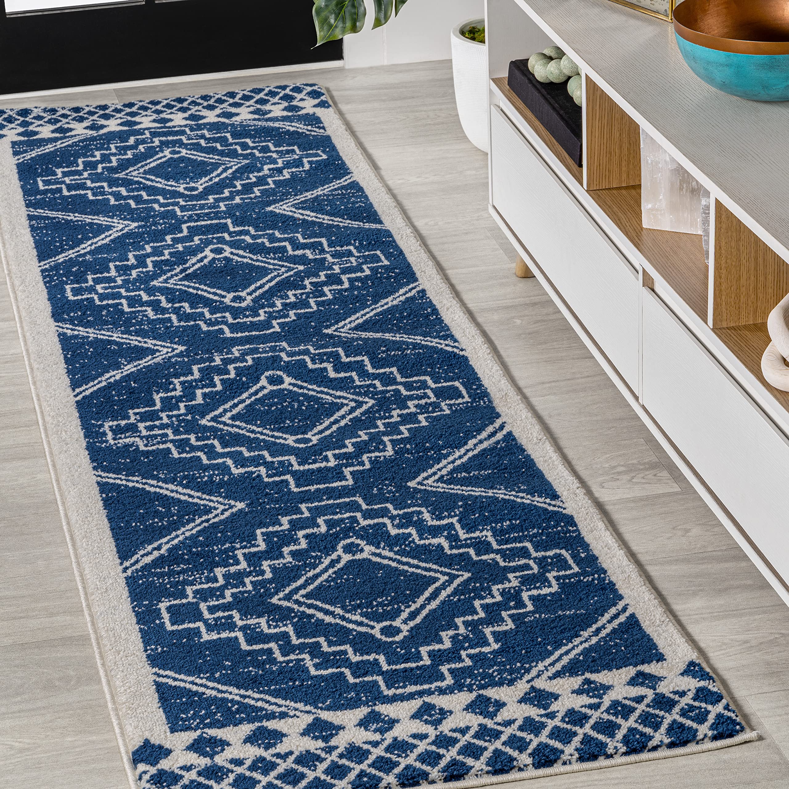 JONATHAN Y MOH200D-28 Amir Moroccan Beni Souk Indoor Runner Rug, Bohemian, Scandinavian, Transitional, Bedroom, Kitchen, Living 