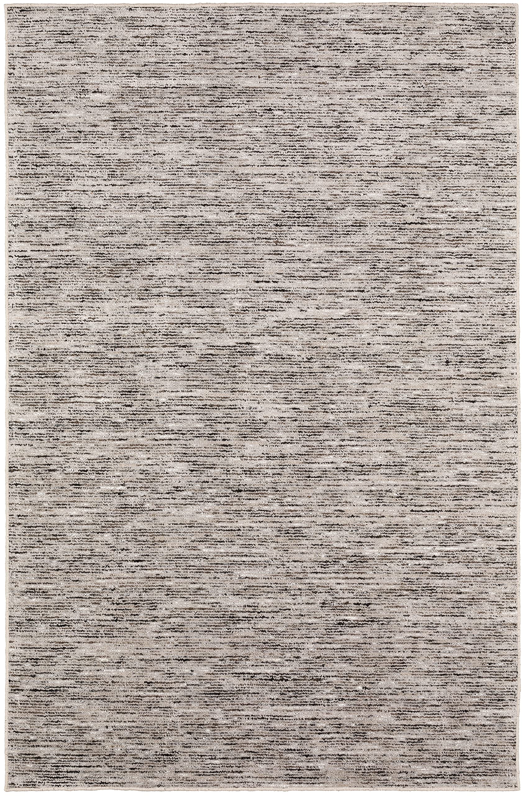 Addison Villager Active Solid Black 5' X 7'6" Wool Area Rug