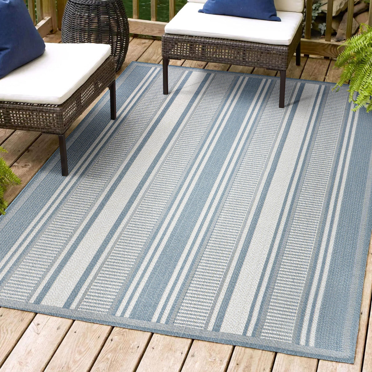 Jonathan Y Smb202E-5 Haynes Modern Double Stripe Indoor Outdoor Area Rug, Farmhouse Rustic Transitional Easy Cleaning,Bedroom,Ki