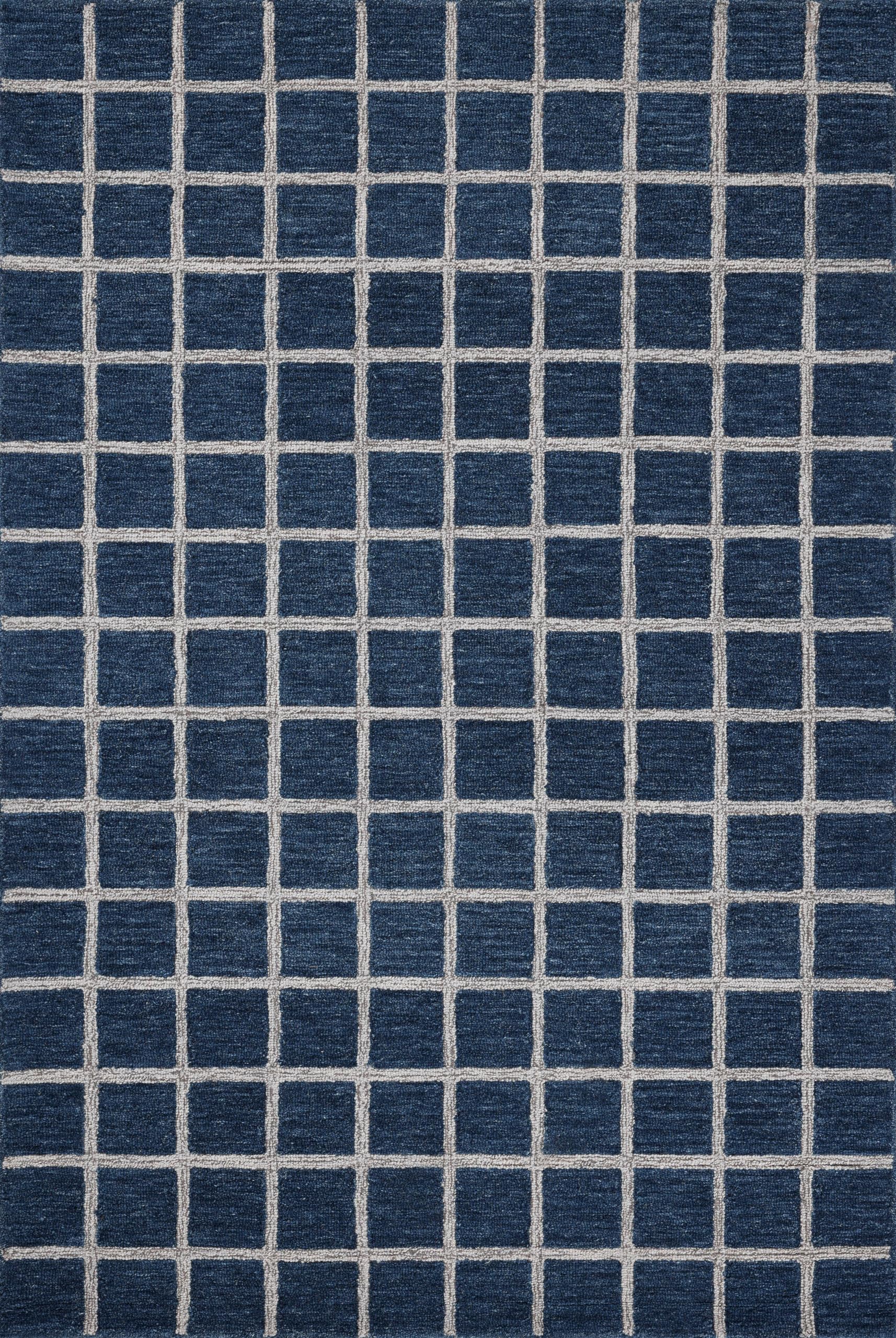 Loloi Chris Loves Julia X Polly Navy/Silver 3'-6'' X 5'-6'' Accent Rug