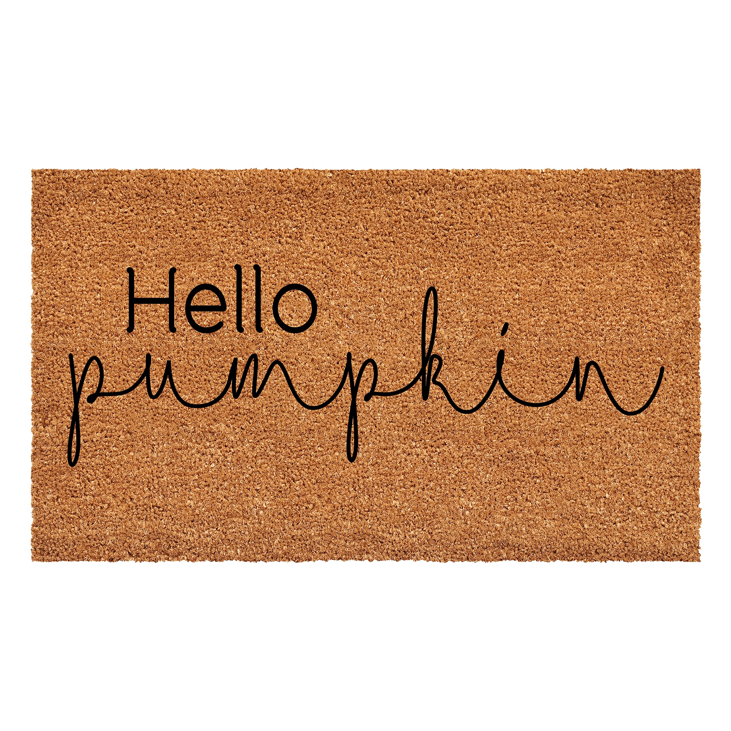 Calloway Mills Hello Pumpkin Doormat (Tan/Black, 17' X 29')