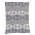 Lolli Living Cotton Knitted Blanket - Salt - Ultra Soft 100% Cotton Knit Receiving Or Swaddle Blanket, Graphic Print, Lightweigh