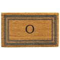 Calloway Mills 153022436O Periwinkle Border 24 x 36 Monogram Doormat, (Letter O)