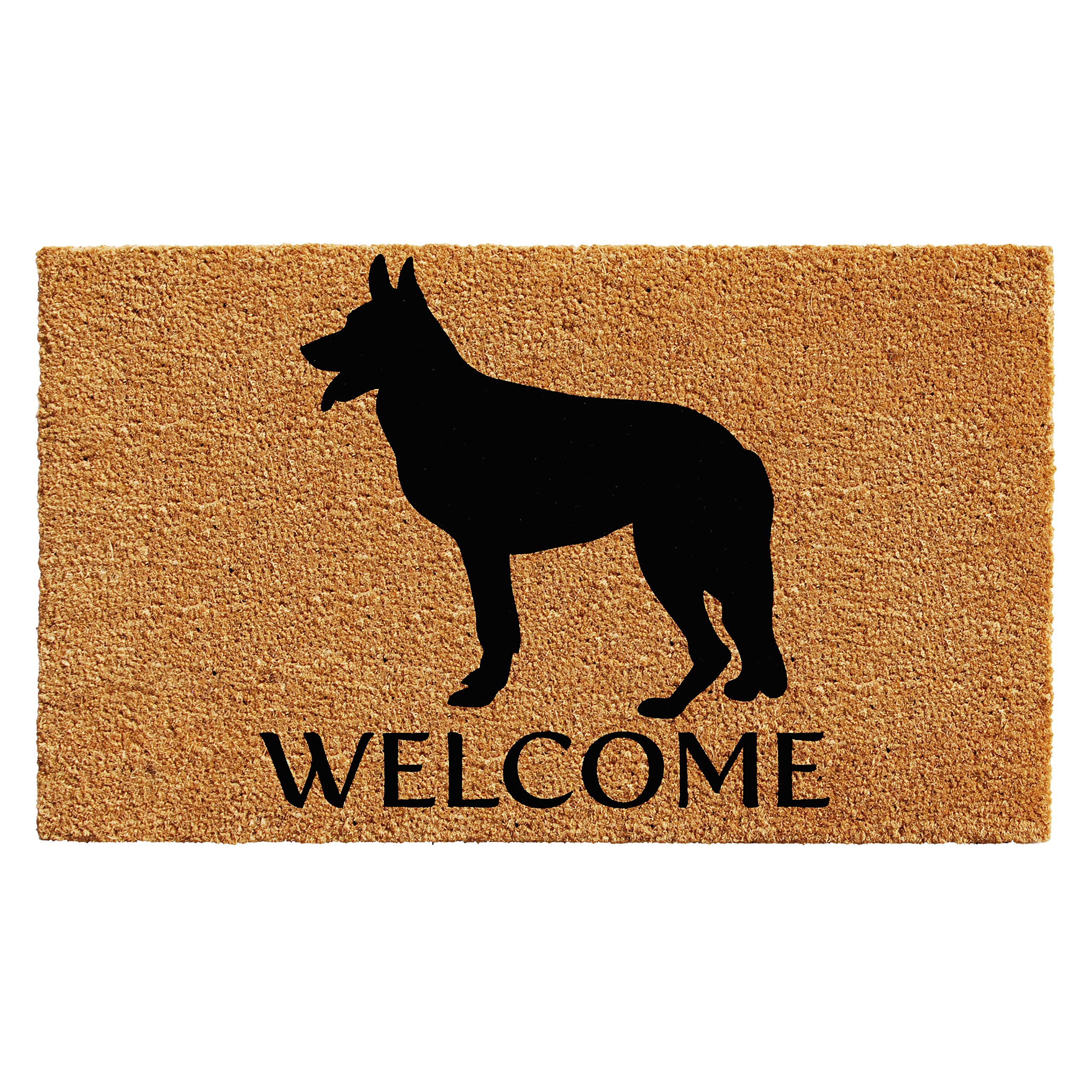 Calloway Mills Az102982436 German Shepherd Breed Doormat, 24' X 36', Natural/Black