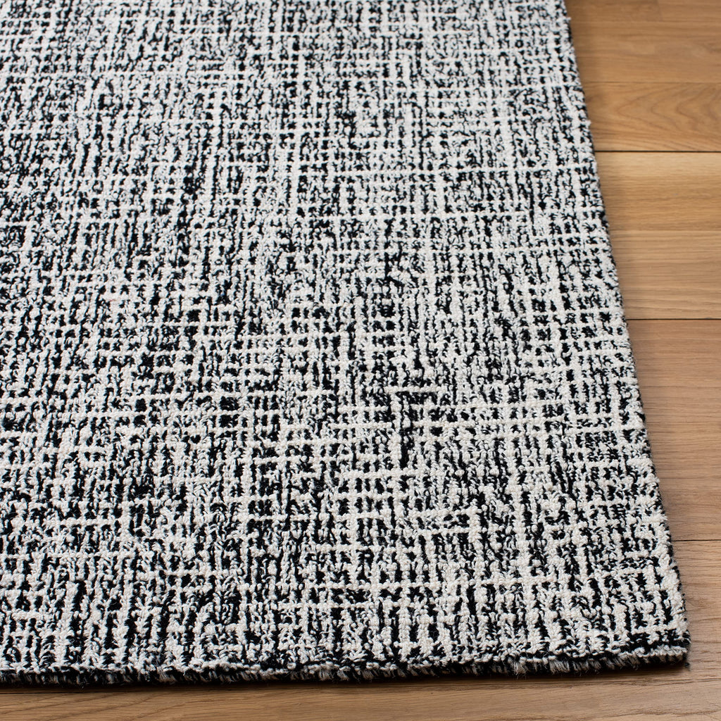 Safavieh Abstract Collection Accent Rug - 3' X 5', Black & Ivory, Handmade Wool, Ideal For High Traffic Areas In Entryway, Livin