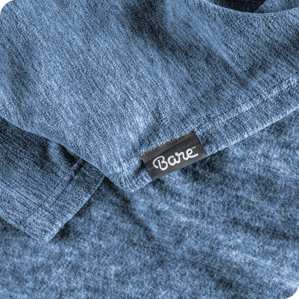 Bare Home Polar Fleece Blanket - Twin/Twin Xl Blanket - Heathered Dark Blue - Warm & Cozy - Premium Fleece - Blanket For Bed, Ca