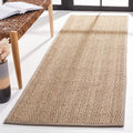 SAFAVIEH Natural Fiber Collection Runner Rug - 26 x 12, Natural & Grey, Border Herringbone Seagrass Design, Easy Care, Ideal f