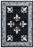 United Weavers Of America Bristol Casselton Black Area Rug, 53 Inch  X 76 Inch