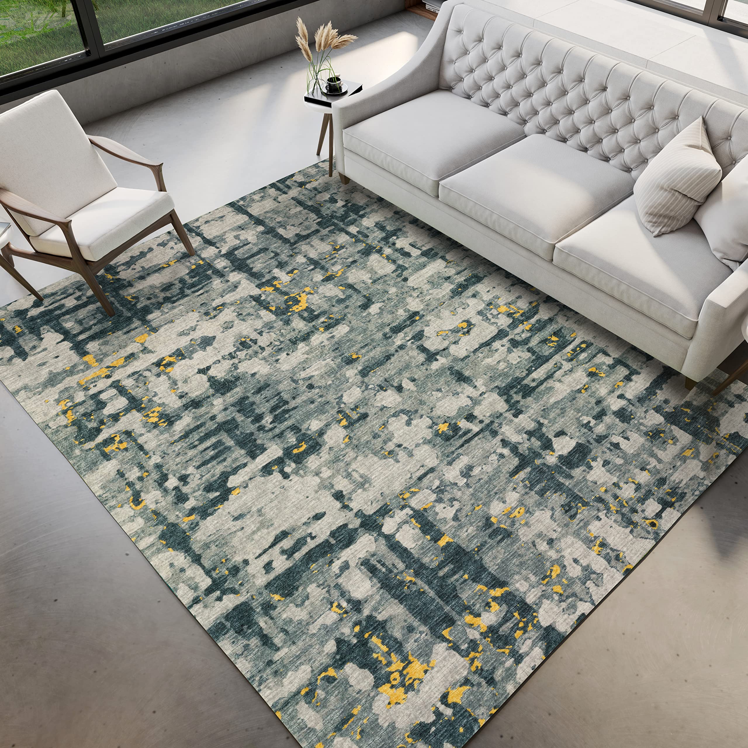 Dalyn Rugs Brisbane Br5 Modern Camouflage Gold 3' X 5'