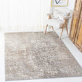 SAFAVIEH Madison Collection 4 Square GreyBeige MAD471G Modern Abstract Non-Shedding Entryway Living Room Foyer Bedroom Accent R