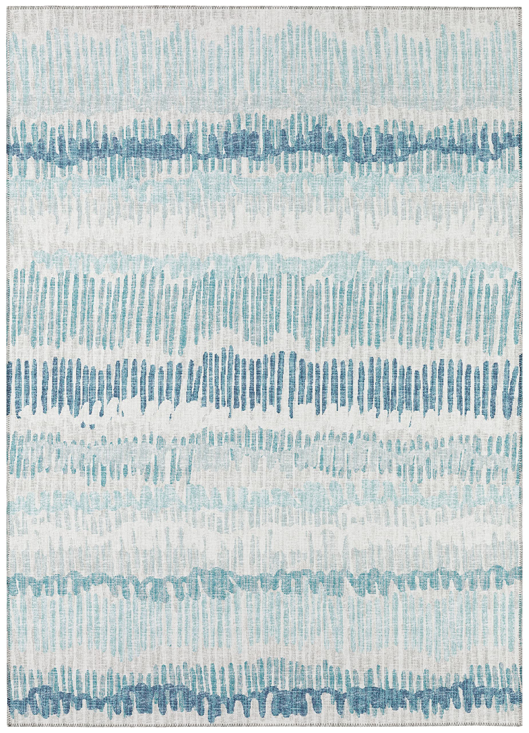 Addison Rugs Rylee Ary34 Blue Washable 9' X 12' Indoor Outdoor Area Rug, Easy Clean, Machine Washable, Non Shedding, Bedroom, Entry, Living Room, Dining Room, Kitchen, Patio Rug