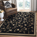 SAFAVIEH Lyndhurst Collection Accent Rug - 33 x 53, Black, Traditional Floral Design, Non-Shedding & Easy Care, Ideal for High