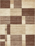Unique Loom Autumn Collection Area Rug - Providence (9' x 12' 2'' Rectangle, Light Brown/ Beige)