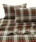 Tribeca Living Char170Sheetqu Charleston Plaid Flannel Deep Pocket Sheet Set, 3 Pcs, Queen