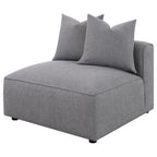 Coaster Home Furnishings Jennifer Upholstered Armless Chair Grey