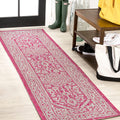 Jonathan Y Smb101G-28 Sinjuri Medallion Textured Weave Indoor Outdoor Area Rug, Coastal, Traditional, Transitional Easy Cleaning