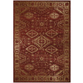 Maples Rugs Georgina Traditional Area Rugs for Living Room & Bedroom [Made in USA], 5 x 7, Red/Gold