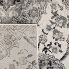 Safavieh Madison Collection Accent Rug - 2'3'' X 4', Cream & Silver, Boho Chic Glam Paisley Design, Non-Shedding & Easy Care, Id