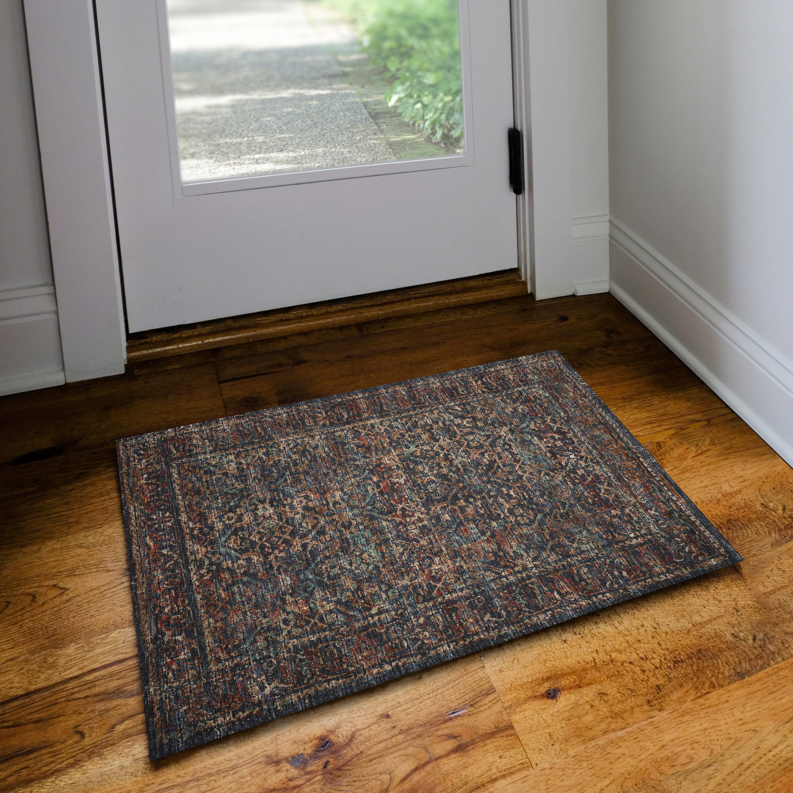 Dalyn Rugs Jericho Jc10 Midnight 2' X 3' Rectangle Soft Area Rug, Easy Clean, Non Shedding, Bedroom, Entry, Living Room, Dining Room, Kitchen Rug