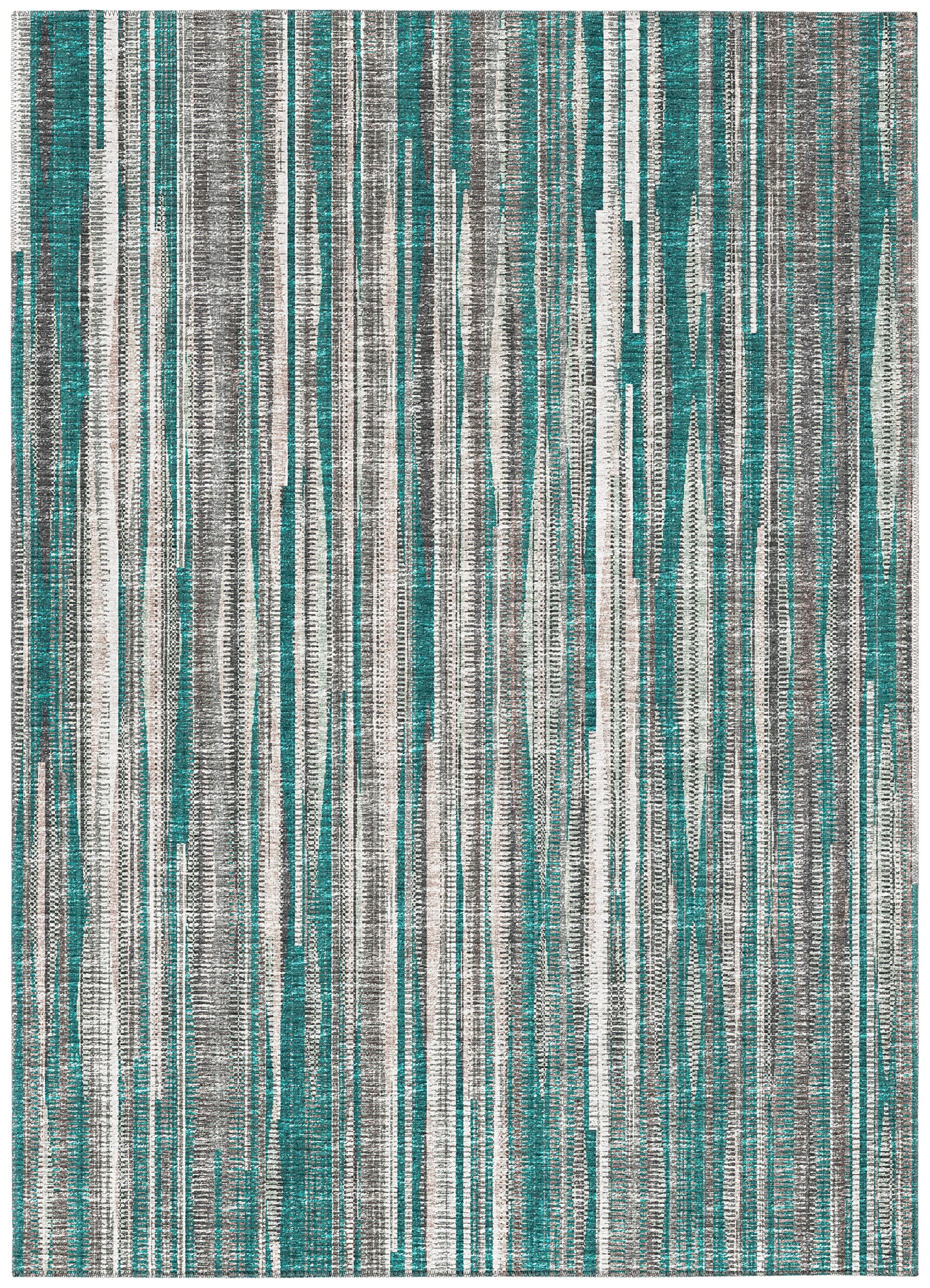 Addison Rugs Waverly 10' X 14' Awa31 Peacock Indoor Outdoor Area Rug, Stain Resistant, Machine Washable, Non Shedding, Bedroom, Living Room, Dining Room, Kitchen Rug