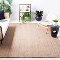 SAFAVIEH Natural Fiber Collection Area Rug - 8 x 10, Natural, Handmade Basketweave Jute, Ideal for High Traffic Areas in Livin