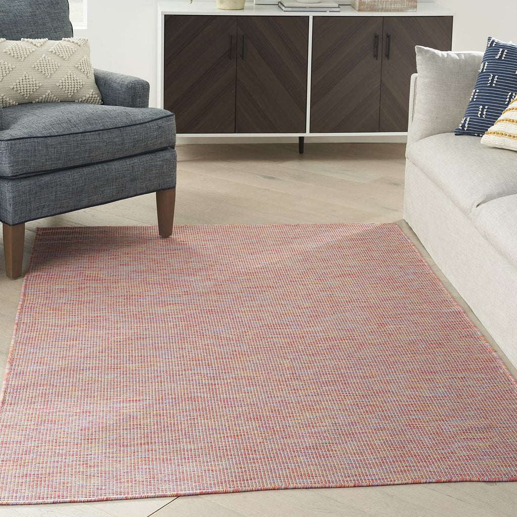 Nourison Positano Indoor/Outdoor Rainbow 5' X 7' Area Rug, Easy Cleaning, Non Shedding, Bed Room, Living Room, Dining Room, Backyard, Deck, Patio (5X7)
