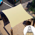 Colourtree 12' X 19' Beige Super Ring Customized Size Order To Make Sun Shade Sail Ctawrn Canopy Awning Shades For Patio-260 Gsm