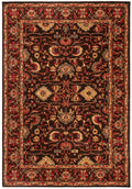 SAFAVIEH Mahal Collection Runner Rug - 22 x 22, Red & Navy, Traditional Oriental Design, Non-Shedding & Easy Care, Ideal for H