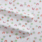 Eddie Bauer Kids - Twin Xl Sheets, Stain Resistant Kids Bedding, Ideal For Toddler Bedding Set (Sunnyvale Rainbow White, Twin Xl