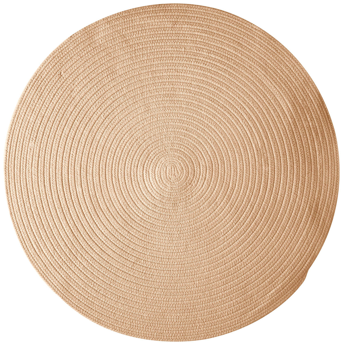 Colonial Mills Bristol Polypropylene Braided Round Rug, 8-Feet, Oatmeal