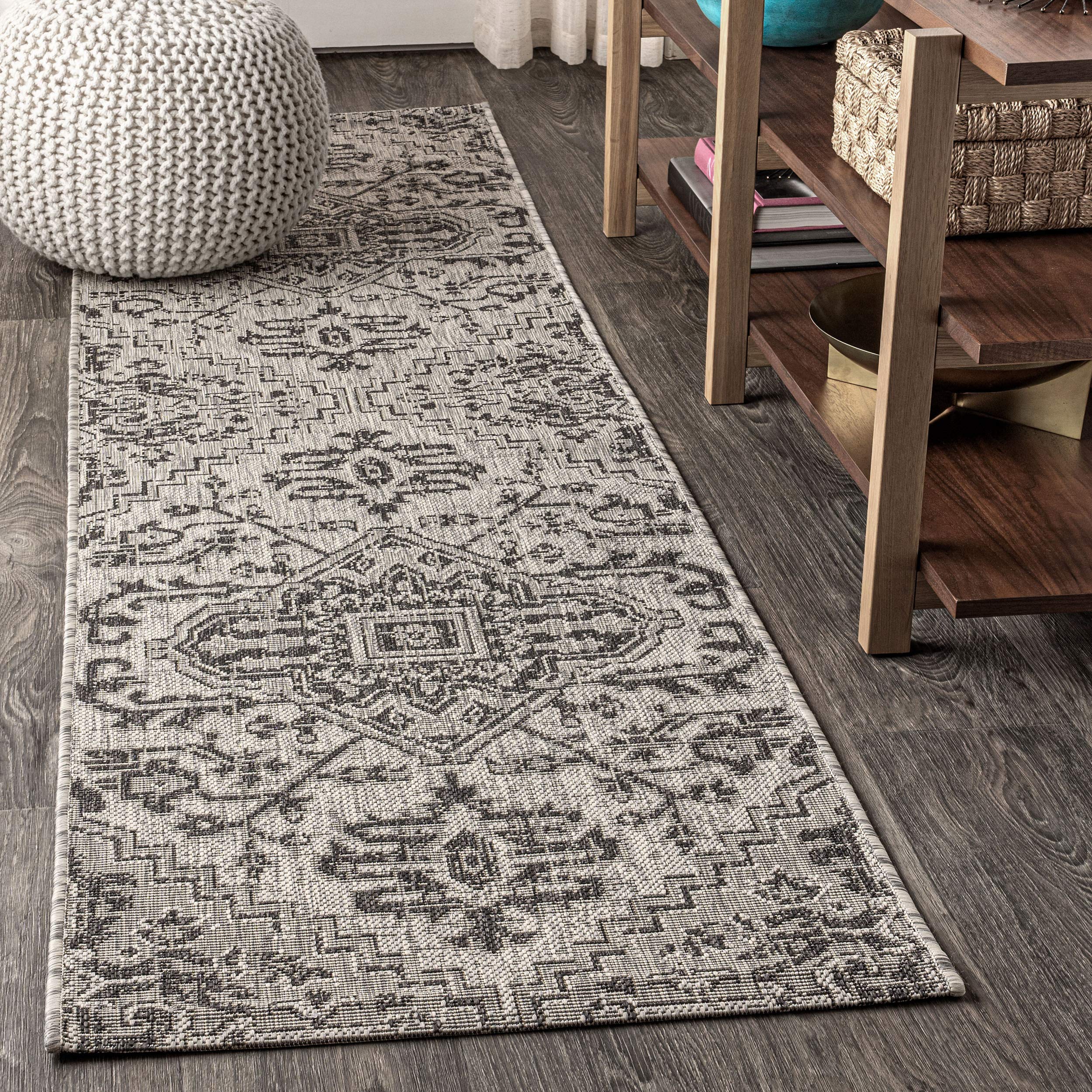 JONATHAN Y SMB105D-210 Estrella Bohemian Medallion Textured Weave Indoor Outdoor Area-Rug Coastal Bohemian Rustic Glam Easy-Clea