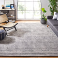 SAFAVIEH Abstract Collection Area Rug - 8 x 10, Ivory & Charcoal, Handmade Wool, Ideal for High Traffic Areas in Living Room, 