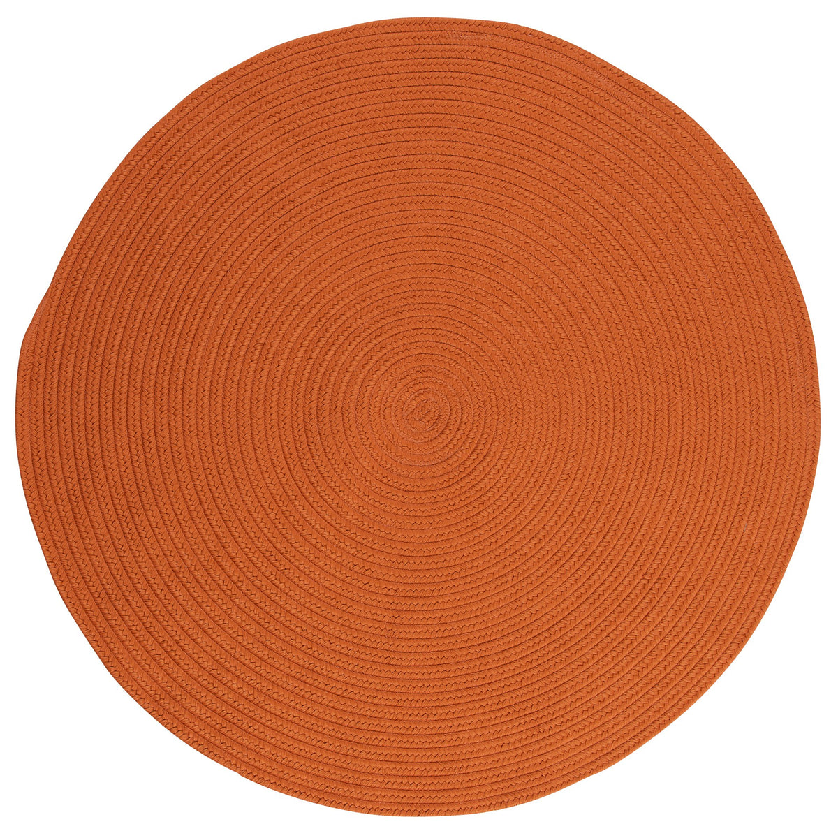 Boca Raton Polypropylene Round Rug 8&quot; X 8&quot; Rust