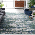 Safavieh Berber Shag Collection X-Large Area Rug - 11' x 15', Green & Beige, Non-Shedding & Easy Care, 1.2-inch Thick Ideal for 