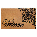 Calloway Mills 121352436 Scroll Welcome Doormat, 24' X 36', Natural/Black